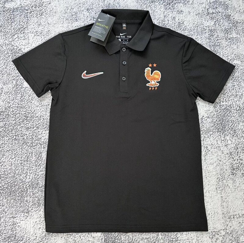 AAA Quality France 26/27 Black Polo Shirts
